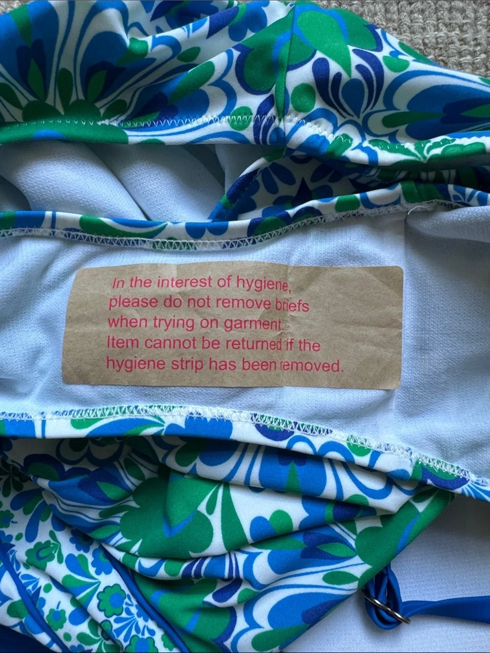 Boden blue/green one piece swim suit
